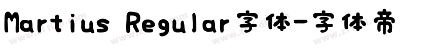 Martius Regular字体字体转换